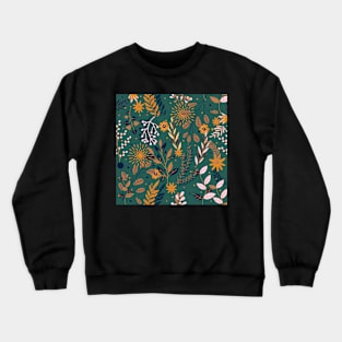 Forest Floral Print Crewneck Sweatshirt